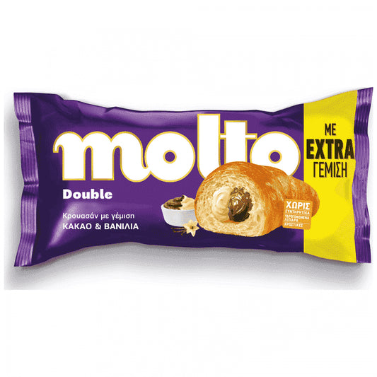 Molto Κρουασάν Double Κακάο Βανίλια 98gr