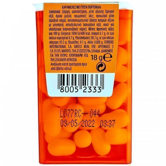 Tic Tac Καραμελάκια Κουφέτα Πορτοκά 18gr