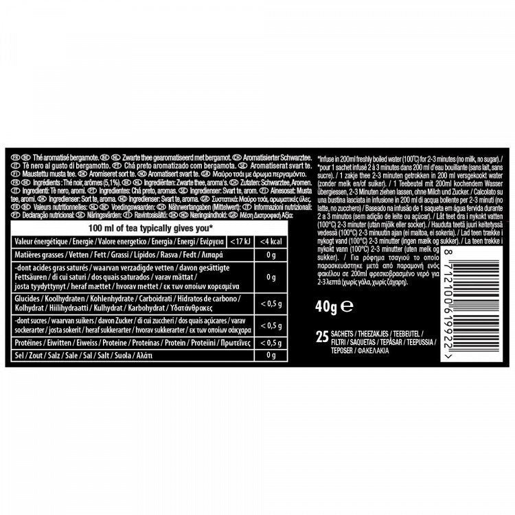 Lipton Μαύρο Τσάι Earl Grey 25 Φακελάκια