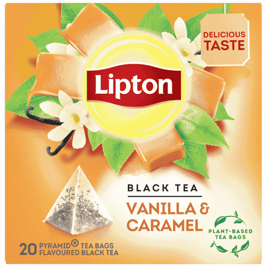 Lipton Μαυρο Τσάι Βανίλια-Καραμέλα 20x1,7gr