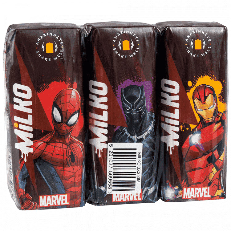 Milko Σοκολατούχο Γάλα HP 3x250ml