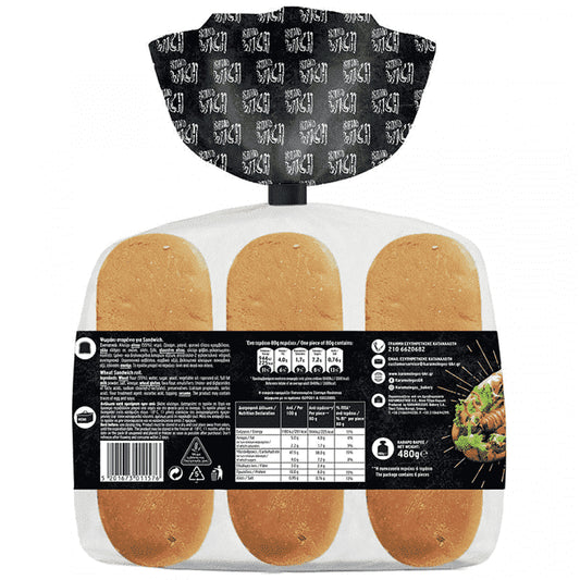 Καραμολέγκος Ψωμάκια Σάντουιτς 480gr 6τεμ