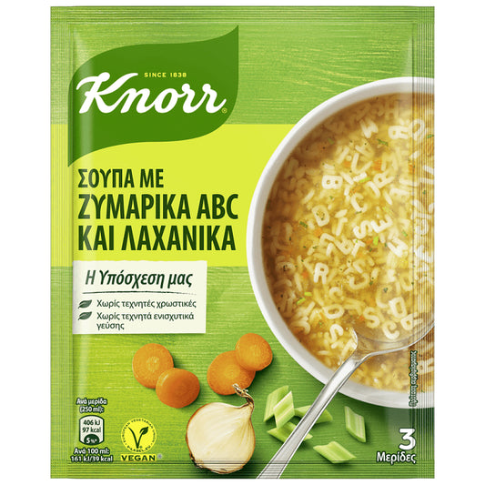 Knorr Σούπα Λαχανικών Με Ζυμαρικά ABC 82gr