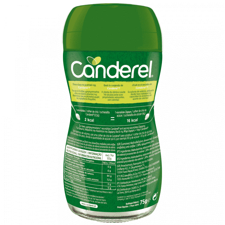 Canderel Stevia Βάζο 75gr