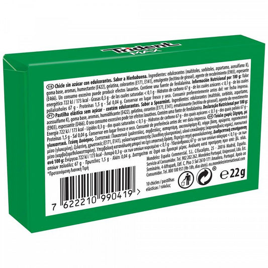 Trident Splash Τσίχλα Green Mint 22gr