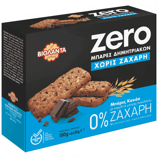 Βιολάντα Μπάρες Δημητριακών Κακάο Zero 6τεμ 30gr