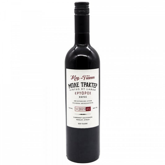 Μπλε Τρακτέρ Κυρ Γιάννη Ερυθρός Οίνος 750ml
