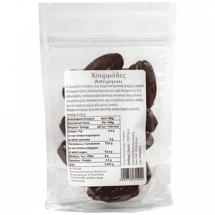 Biovita Χουρμάδες Απύρηνοι Bio 150gr