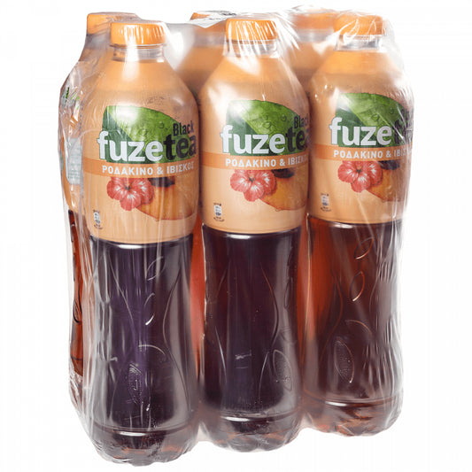 Fuze Tea Ροδάκινο Με Εκχύλισμα Ιβίσκου 6x1.5 lt
