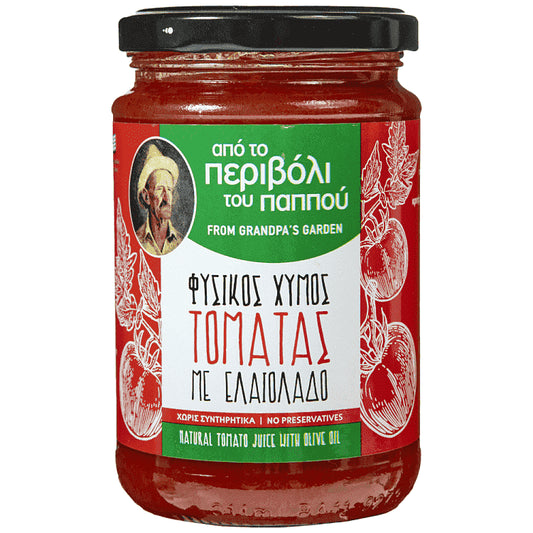 Το Περιβόλι Του Παππού Φυικός Χυμός Τομάτας Με Ελαιόλαδο 300gr