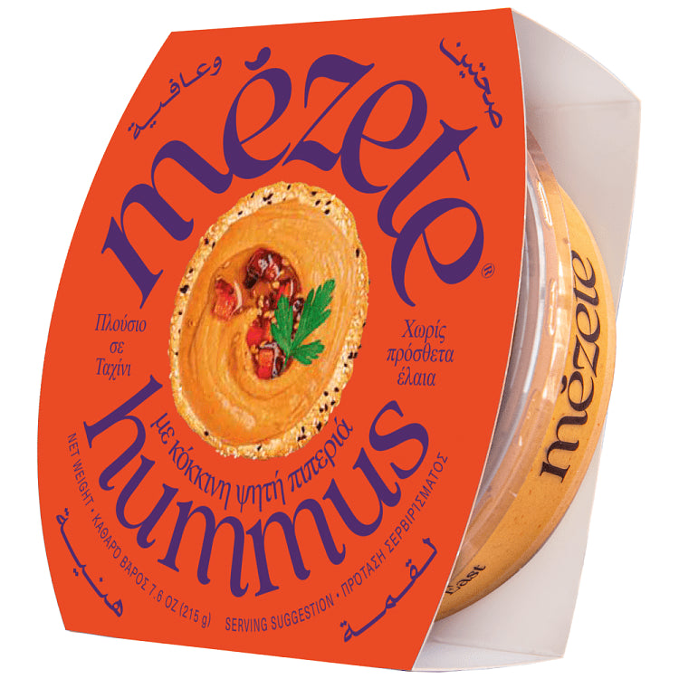 Mezete Gourmet Hummus Με Ψητή Πιπεριά 215gr