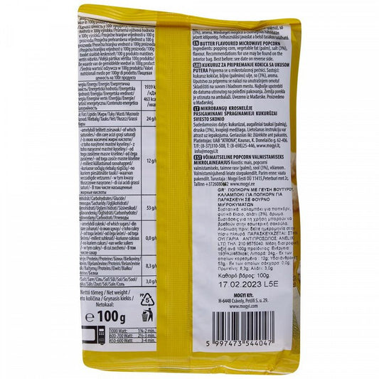 Mogyi Micro Pop Corn Με Βούτυρο 100gr