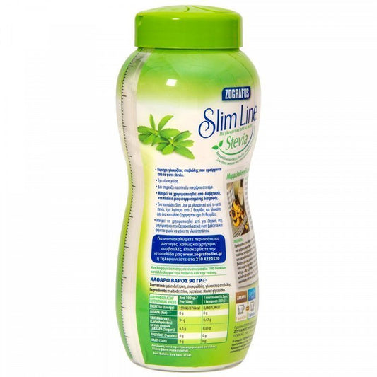 Ζωγράφος Slim Line Γλυκαντικό Με Stevia Σε Σκόνη 90gr