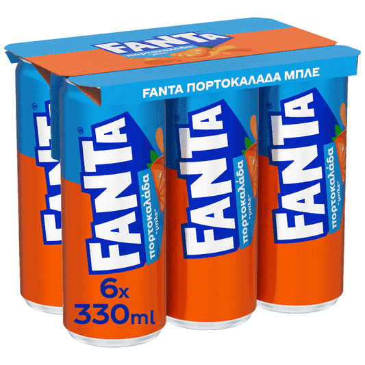 Fanta Πορτοκαλάδα Μπλε 6x330ml